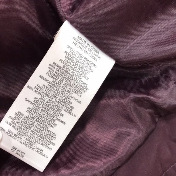 LAUREN RALPH LAUREN Faux Shearling Lined Down & Feather Coat - Picture 5 of 6